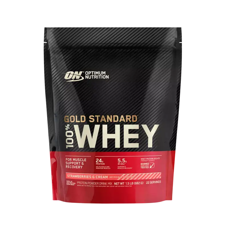 Optimum Nutrition Gold Standard Whey 100% - 450 g / Strawberry Cream - Protein