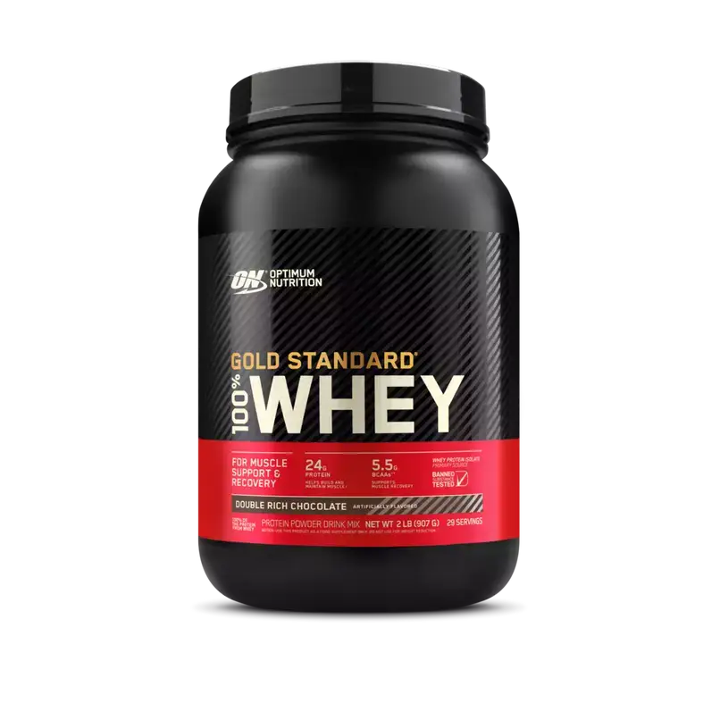 Optimum Nutrition Gold Standard Whey 100% - 908 g / Double Rich Chocolate - Protein