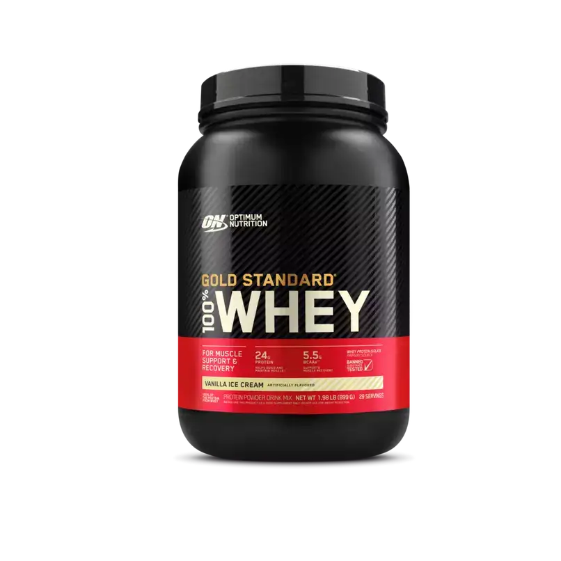 Optimum Nutrition Gold Standard Whey 100% - 908 g / Vanilla Ice Cream - Protein