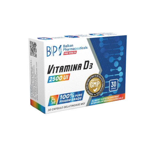 Vitamina D3 Balkan Pharmaceuticals 2500UI