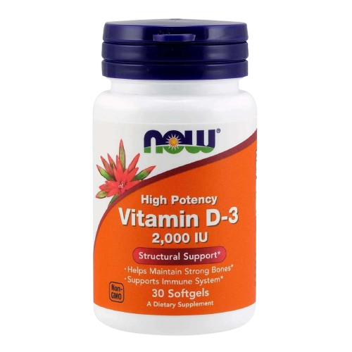 Vitamina D3 Now Foods Softgels 120 Caps