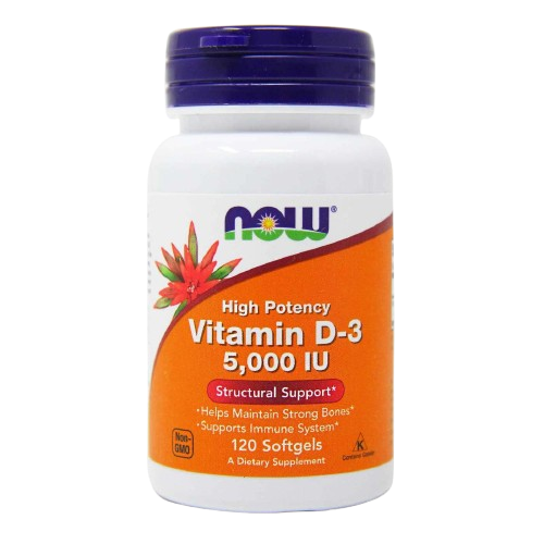 Vitamina D3 Now Foods Softgels 120 Caps