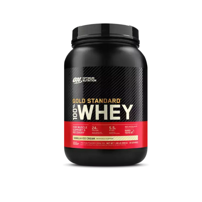 Optimum Nutrition Gold Standard Whey 100% - 908 g / Vanilla Ice Cream - Protein